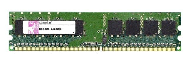 RAM-geheugen 1x 2GB Kingston ECC UNBUFFERED DDR2 533MHz PC2-4200 UDIMM | KTH-XW4200A/2G