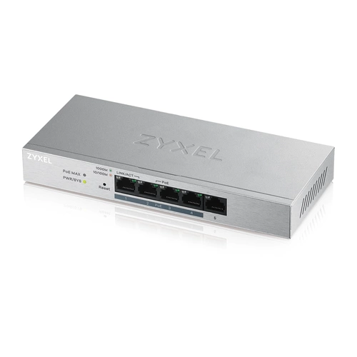 Schakelaar Zyxel GS1200-5HPV2-EU0101F 5x 1Gb 60W PoE+