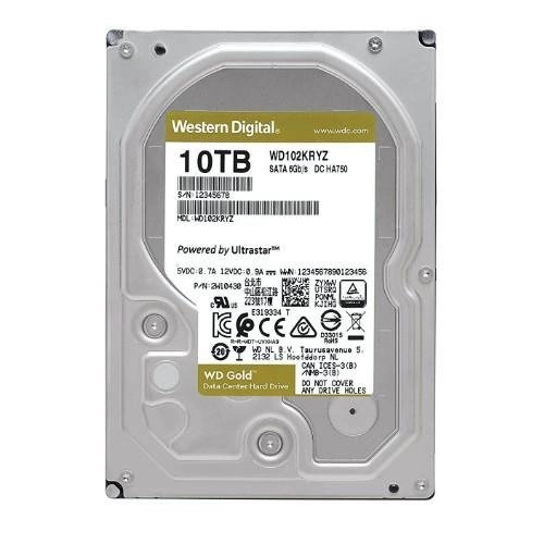 Harde schijf Western Digital GOLD 3.5'' HDD 8TB 7200RPM SATA 6Gb/s 256MB | WD8005FRYZ