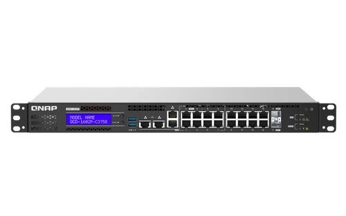 Schakelaar QNAP QGD-1602P-C3758-16G 8x 1Gb | 8x 2.5Gb 2x SFP+ 370 W PoE+/PoE++