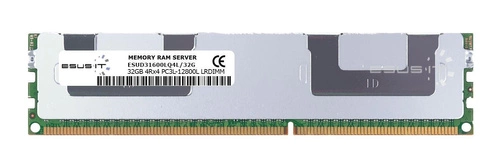 RAM-geheugen 1x 32GB ESUS IT ECC LOAD REDUCED DDR3 4Rx4 1600MHz PC3-12800 LRDIMM | ESUD31600LQ4L/32G