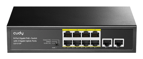 Schakelaar Cudy 10x 1Gb 120 W PoE+