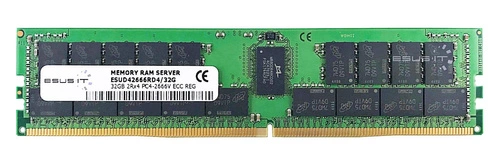 RAM-geheugen 1x 32GB ESUS IT ECC REGISTERED DDR4 2Rx4 2666MHz PC4-21300 RDIMM | ESUD42666RD4/32G