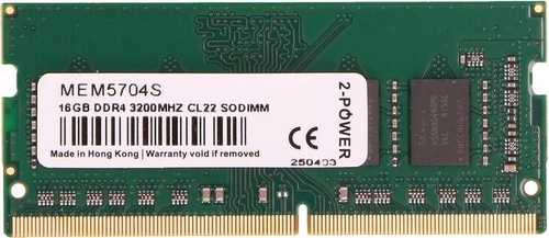 RAM-geheugen 1x 16GB 2-POWER SO-DIMM DDR4 3200MHz PC4-25600 | MEM5704S