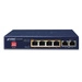 Schakelaar Planet GSD-604HP 6x 1Gb 65 W PoE+