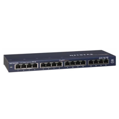 Switch Netgear GS116GE | 512 kB | 32 Gb/s | 16x Port Ethernet