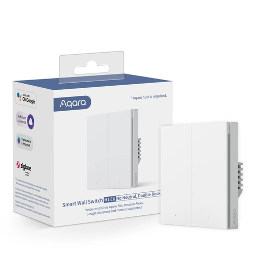 Slimme schakelaar Aqara Smart Wall Switch H1 EU (No Neutral) | WS-EUK02