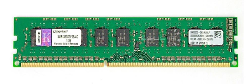 RAM-geheugen 1x 4GB Kingston ECC UNBUFFERED DDR3 1333MHz PC3-10600 UDIMM | KVR1333D3E9S/4G