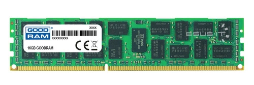 RAM-geheugen 1x 16GB GoodRAM ECC REGISTERED DDR3 2Rx4 1600MHz PC3-12800 RDIMM | W-MEM1600R3D416G