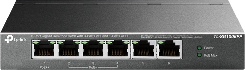 Schakelaar TP-LINK TL-SG1006PP 6x 1Gb 64 W PoE+ / PoE++