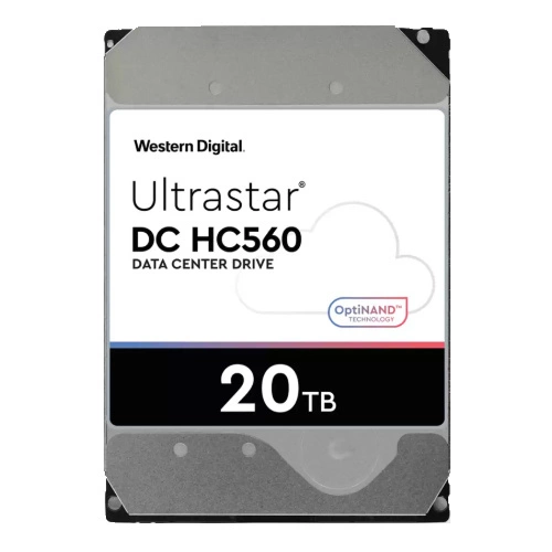 Harde schijf Western Digital Ultrastar DC HC560 3.5'' HDD 20TB 7200RPM SAS 12Gb/s 512MB | 0F38652