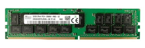 RAM-geheugen 1x 32GB Hynix ECC REGISTERED DDR4 2Rx4 2666MHz PC4-21300 RDIMM | HMA84GR7CJR4N-VK