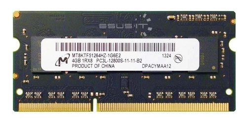 RAM-geheugen 1x 4GB Micron SO-DIMM DDR3 1600MHz PC3-12800 | MT8KTF51264HZ-1G6