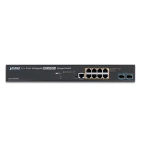 Schakelaar Planet MGS-5220-8P2X 8x 1Gb 2x SFP+ 200 W PoE+
