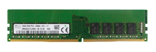 RAM-geheugen 1x 16GB Hynix ECC UNBUFFERED 2Rx8 2666MHz PC4-21300 UDIMM | HMA82GU7CJR8N-VK
