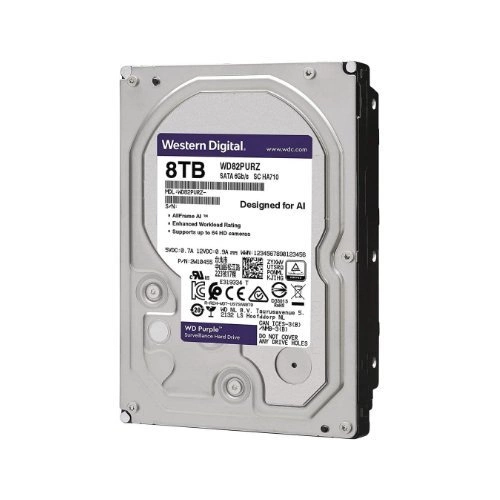 Harde schijf Western Digital PURPLE 3.5'' HDD 8000GB 5640RPM SATA 6Gb/s 128MB | WD84PURZ