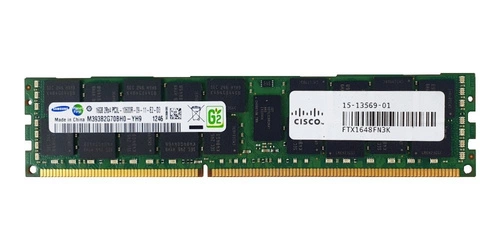 RAM-geheugen 1x 16GB Samsung ECC REGISTERED DDR3 2Rx4 1333MHz PC3-10600 RDIMM | M393B2G70BH0-YH9