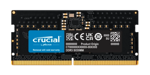 RAM-geheugen 8GB Crucial SO-DIMM DDR5 4800MHz PC5-38400 | CT8G48C40S5