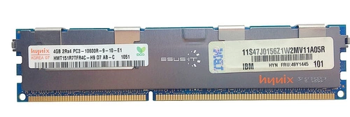 RAM-geheugen 1x 4GB Hynix ECC REGISTERED DDR3 1333MHz PC3-10600 RDIMM | HMT151R7TFR4C-H9