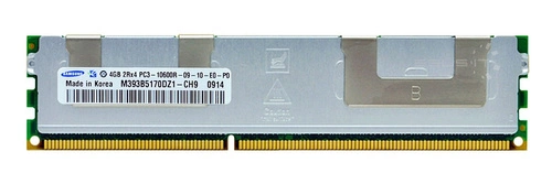 RAM-geheugen 1x 4GB Samsung ECC REGISTERED DDR3 1333MHz PC3-10600 RDIMM | M393B5170DZ1-CH9