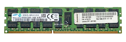 RAM-geheugen 1x 16GB Samsung ECC REGISTERED DDR3 1333MHz PC3-10600 RDIMM | M393B2G70DB0-YH9