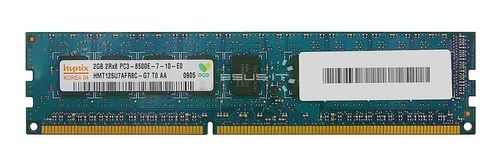 RAM-geheugen 1x 2GB Hynix ECC UNBUFFERED DDR3 1066MHz PC3-8500 UDIMM | HMT125U7AFR8C-G7