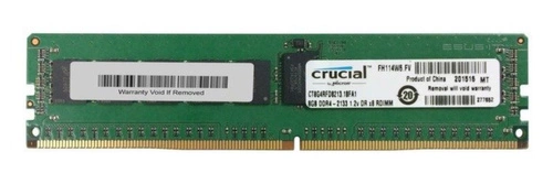 RAM-geheugen 1x 8GB Crucial ECC REGISTERED DDR4 2133MHz PC4-17000 RDIMM | CT8G4RFD8213