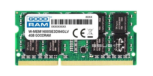 RAM-geheugen 1x 4GB GoodRAM SO-DIMM DDR3 1600MHz PC3-12800 | W-MEM1600SE3D84GLV
