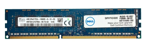 RAM-geheugen 1x 4GB Hynix ECC UNBUFFERED DDR3 1333MHz PC3-10600 UDIMM | HMT351U7CFR8A-H9