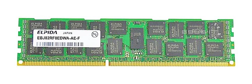 RAM-geheugen 1x 8GB ELPIDA ECC REGISTERED DDR3 1066MHz PC3-8500 RDIMM | EBJ82RF8EDWA-AE-F