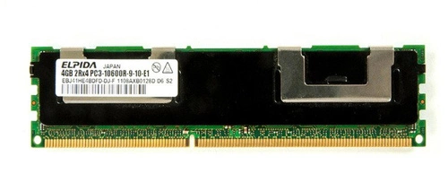 RAM-geheugen 1x 4GB ELPIDA ECC REGISTERED DDR3 1333MHz PC3-10600 RDIMM | EBJ41HE4BDFD-DJ-F