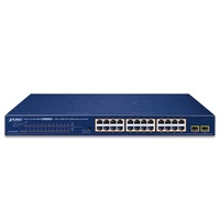 Schakelaar Planet GSW-2620HP 24x 1Gb 2x SFP 240 W PoE+