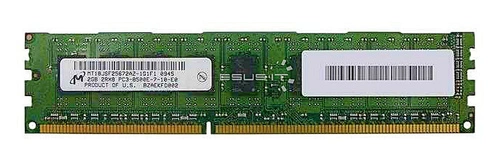 RAM-geheugen 1x 2GB Micron ECC UNBUFFERED DDR3 1066MHz PC3-8500 UDIMM | MT18JSF25672AZ-1G1