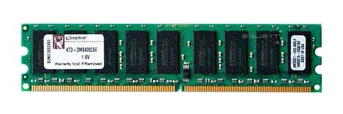RAM-geheugen 1x 2GB Kingston ECC UNBUFFERED DDR2 800MHz PC2-6400 UDIMM | KTD-DM8400C6E/2G