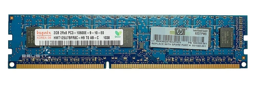 RAM-geheugen 1x 2GB Hynix ECC UNBUFFERED DDR3 2Rx8 1333MHz PC3-10600 UDIMM | HMT125U7BFR8C-H9