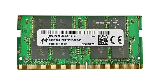 RAM-geheugen 1x 8GB Micron SO-DIMM DDR4 2133MHz PC4-17000 | MTA16ATF1G64HZ-2G1B1
