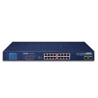 Schakelaar Planet GSW-1820VHP 16x 1Gb 2x SFP 300 W PoE+