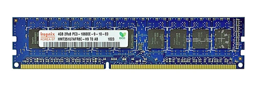 RAM-geheugen 1x 4GB Hynix ECC UNBUFFERED DDR3 1333MHz PC3-10600 UDIMM | HMT351U7AFR8C-H9