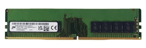 RAM-geheugen 1x 16GB Micron ECC UNBUFFERED DDR4 1Rx8 3200MHz PC4-25600 UDIMM | MTA9ASF2G72AZ-3G2