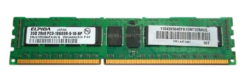 RAM-geheugen 1x 2GB ELPIDA ECC REGISTERED DDR3 1333MHz PC3-10600 RDIMM | EBJ21RE8BAFA-DJ-E