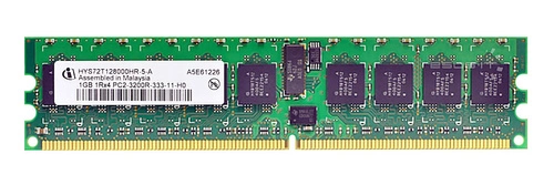RAM-geheugen 1x 1GB QIMONDA ECC REGISTERED DDR2 400MHz PC2-3200 RDIMM | HYS72T128000HR-5-A