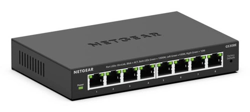 Schakelaar Netgear GS308E-400EUS 8x 1Gb