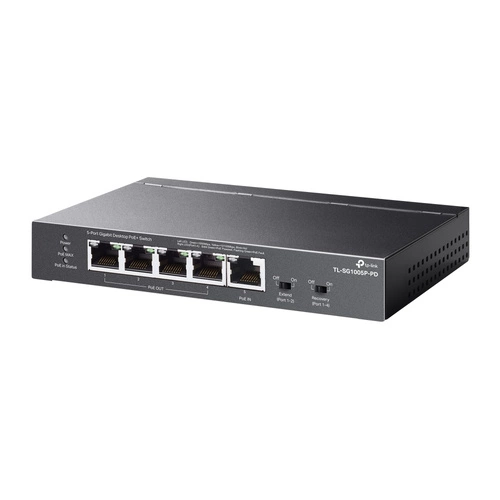 Schakelaar TP-LINK TL-SG1005P-PD 5x 1Gb 66 W PoE+ / PoE++