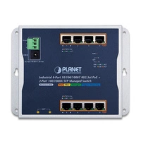 Schakelaar Planet WGS-4215-8P2S 8x 1Gb 2x SFP 200 W PoE+