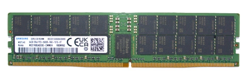 RAM-geheugen 1x 64GB Samsung ECC REGISTERED DDR5 2Rx4 5600MHz PC5-44800 RDIMM | M321R8GA0EB0-CWM