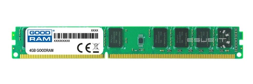 RAM-geheugen 1x 4GB GoodRAM ECC UNBUFFERED DDR3 2Rx8 1600MHz PC3-12800 UDIMM | W-MEM16E3D84G