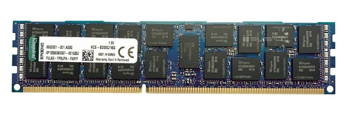RAM-geheugen 1x 16GB Kingston ECC REGISTERED DDR3 2Rx4 1600MHz PC3-12800 RDIMM | KCS-B200C/16G