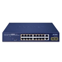 Schakelaar Planet GSD-2022P 18x 1Gb 2x SFP 185 W PoE+