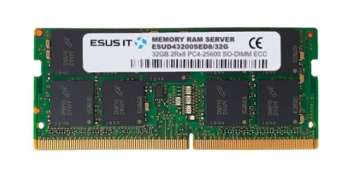 RAM-geheugen 1x 32GB ESUS IT DDR4 2Rx8 3200MHz PC4-25600 SO-DIMM ECC  | ESUD43200SED8/32G