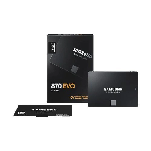 SSD-schijf Samsung 870 EVO 4000GB 2.5'' SATA 6Gb/s TLC | MZ-77E4T0B/EU